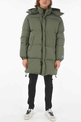 Hidden Fastening W-ROLF Down Jacket with Removable Hood