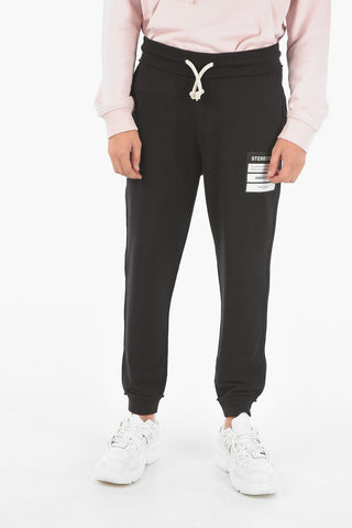 MM14 Contrasting Printed 2 Pockets Joggers