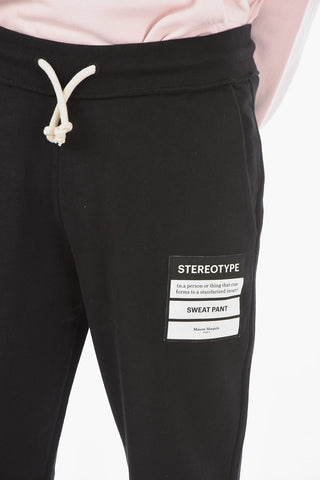 MM14 Contrasting Printed 2 Pockets Joggers