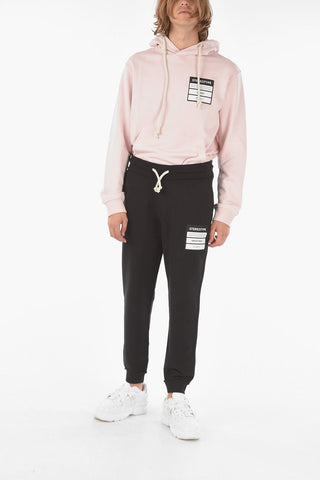 MM14 Contrasting Printed 2 Pockets Joggers