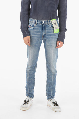 16cm frayed hem stretch denim D-STRUKT jeans L.32