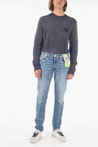 16cm frayed hem stretch denim D-STRUKT jeans L.32