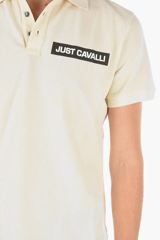 3 Buttons Polo Shirt with Logo-Print