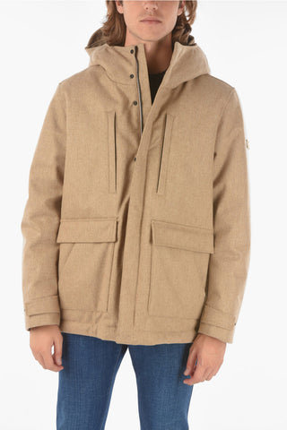 multi-pockets TECH WOOL MOUNTAIN down jacket