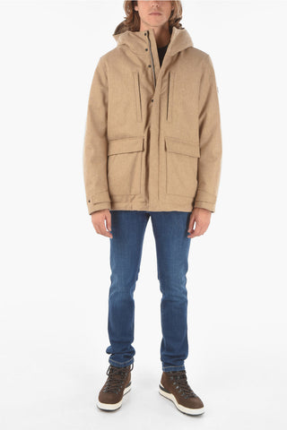 multi-pockets TECH WOOL MOUNTAIN down jacket