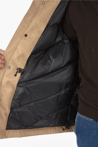 multi-pockets TECH WOOL MOUNTAIN down jacket