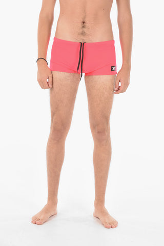 Solid Color BMBX-HERO Swim Brief with Drawstring Waist