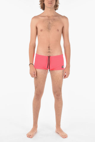 Solid Color BMBX-HERO Swim Brief with Drawstring Waist