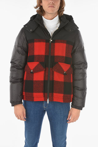 tartan details BUFFALO down jacket