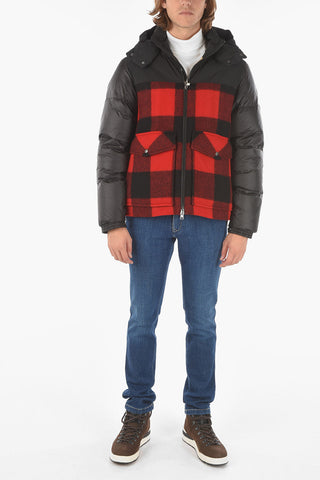 tartan details BUFFALO down jacket