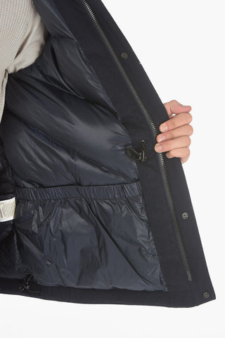 Solid Color Wool Blend TECH MOUNTAIN Down Jacket