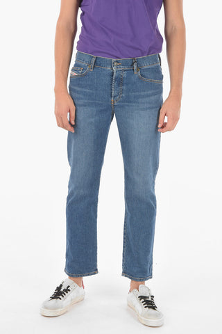 Jeans Dritti D-MIHTRY a 5 Tasche con cuciture a Vista 20cm L30