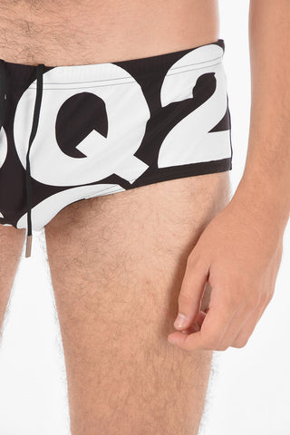 logo printed swim brief
