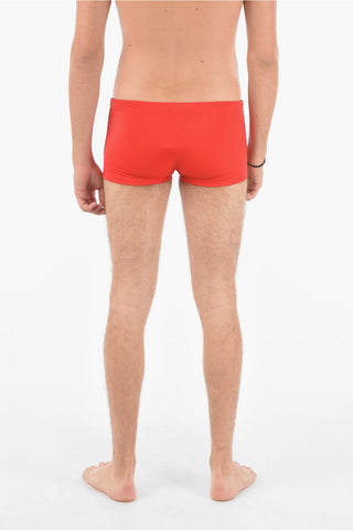 Solid Color BMBX-HERO Swim Brief with Drawstring Waist