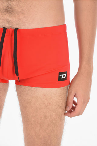 Solid Color BMBX-HERO Swim Brief with Drawstring Waist