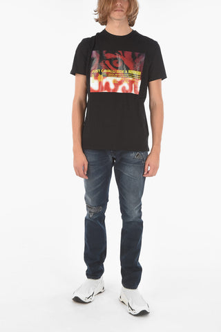 Maxi Printed Crew-Neck T-shirt