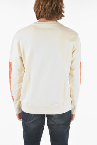 Animal Printed Details Crew-Neck Sweatshirt
