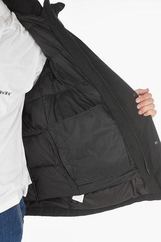 removable hood CAMOU FIELD utility down jacket