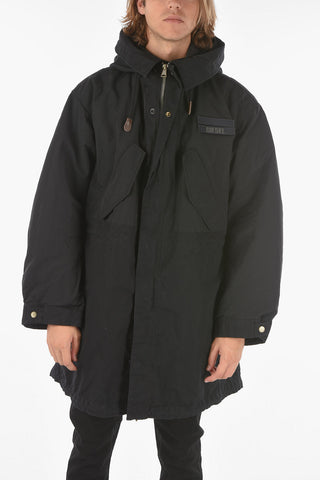 hidden fastening padded W-MILES parka