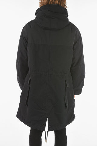 hidden fastening padded W-MILES parka