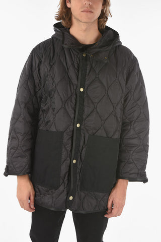 hidden fastening padded W-MILES parka