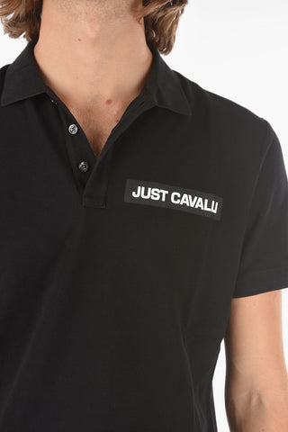 3 Buttons Polo Shirt with Logo-Print