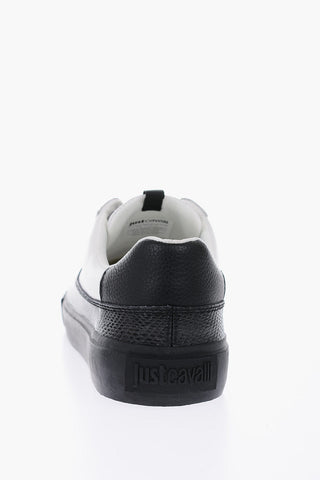 Animal Details Two-Tone Low-Top Sneakers
