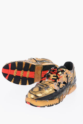 MM22 Contrasting Strings Vintage Effect FUSION Low Top Sneakers