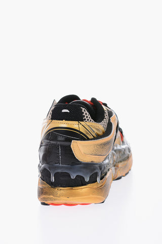 MM22 Contrasting Strings Vintage Effect FUSION Low Top Sneakers