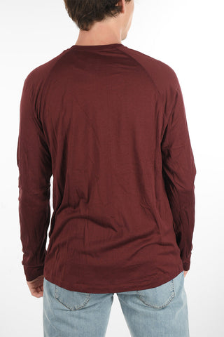 Solid Color Silk Crew-neck Sweater