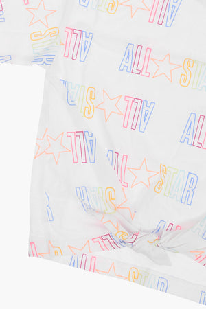 ALL STAR CHUCK TAYLOR T-Shirt with All Over Logo Print