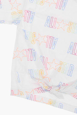 ALL STAR CHUCK TAYLOR T-Shirt with All Over Logo Print