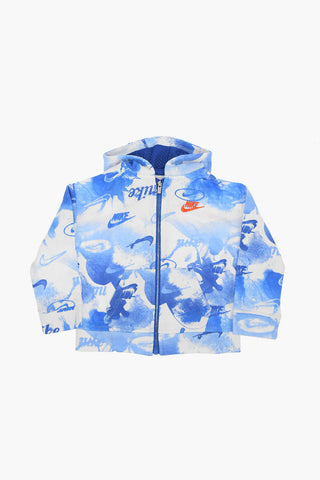 Ombre-Kapuzenpullover mit Reißverschluss