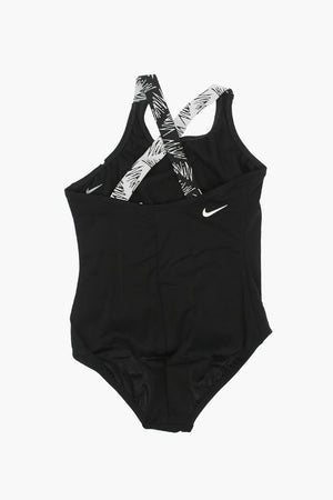 원피스 수영복 옆면 대비 로고 프린트