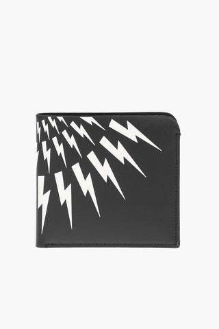 printed leather THUNDERBOLT FAIRISLE wallet
