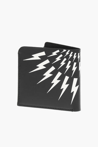 printed leather THUNDERBOLT FAIRISLE wallet