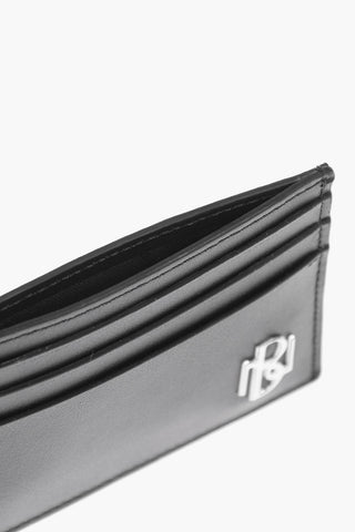 Portacarte in Pelle con Monogram Argentato
