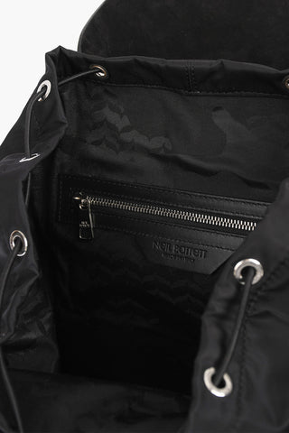 leather and fabric FAIRISLE THUNDERBOLT backpack