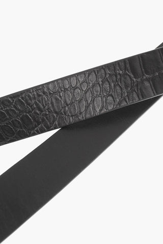 Cintura Reversibile in Pelle 35mm