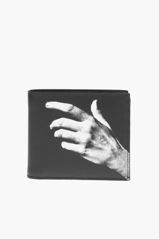 Printed Leather THE OTHER HAND Wallet