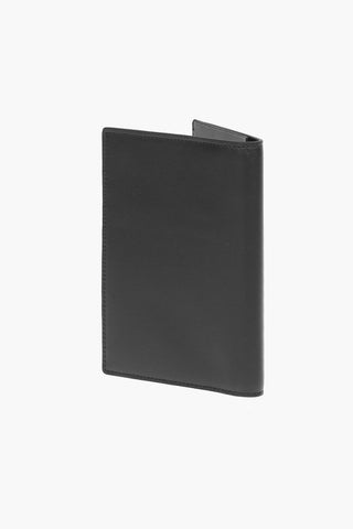 silver monogram leather documents holder