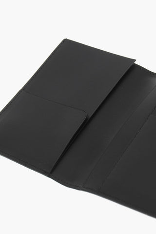 silver monogram leather documents holder