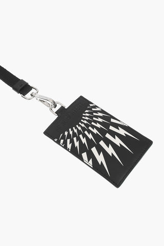 Leather FAIRISLE THUNDERBOLT Badge Holder