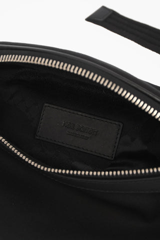 chain detail solid color bum bag