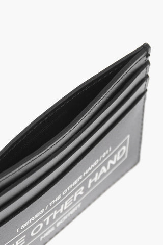 Printed Leather THE OTHER HAND Card Holder