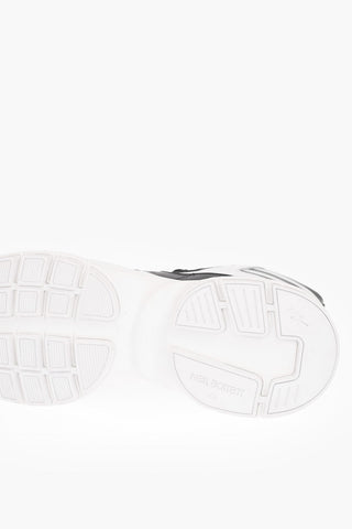 Sneakers Alte HYBRID BOLT 10 in Pelle Bicolore con Suola a Contrasto