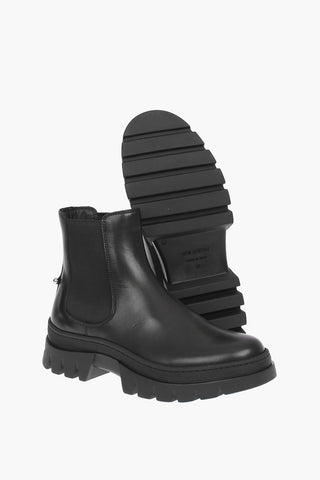 Leather PIERCED PUNK Chelsea Boots