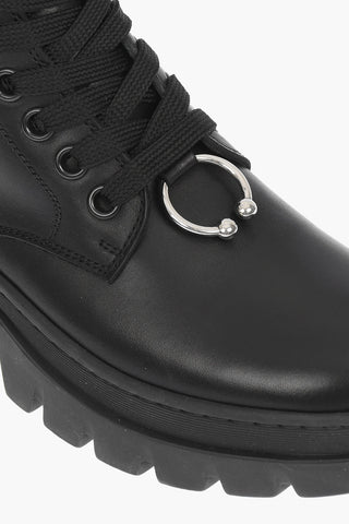 Anfibi PIERCED PUNK con Piercing e Zip Laterale