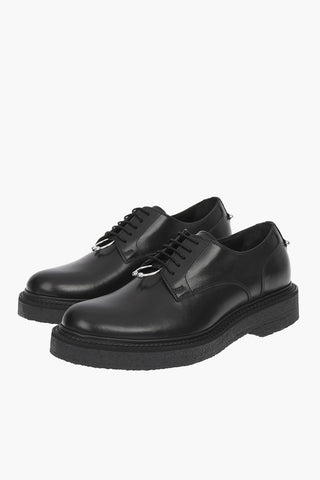 Scarpe Derby MONOGRAM in Pelle con Piercing