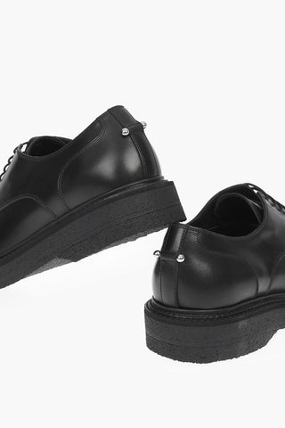 Scarpe Derby MONOGRAM in Pelle con Piercing